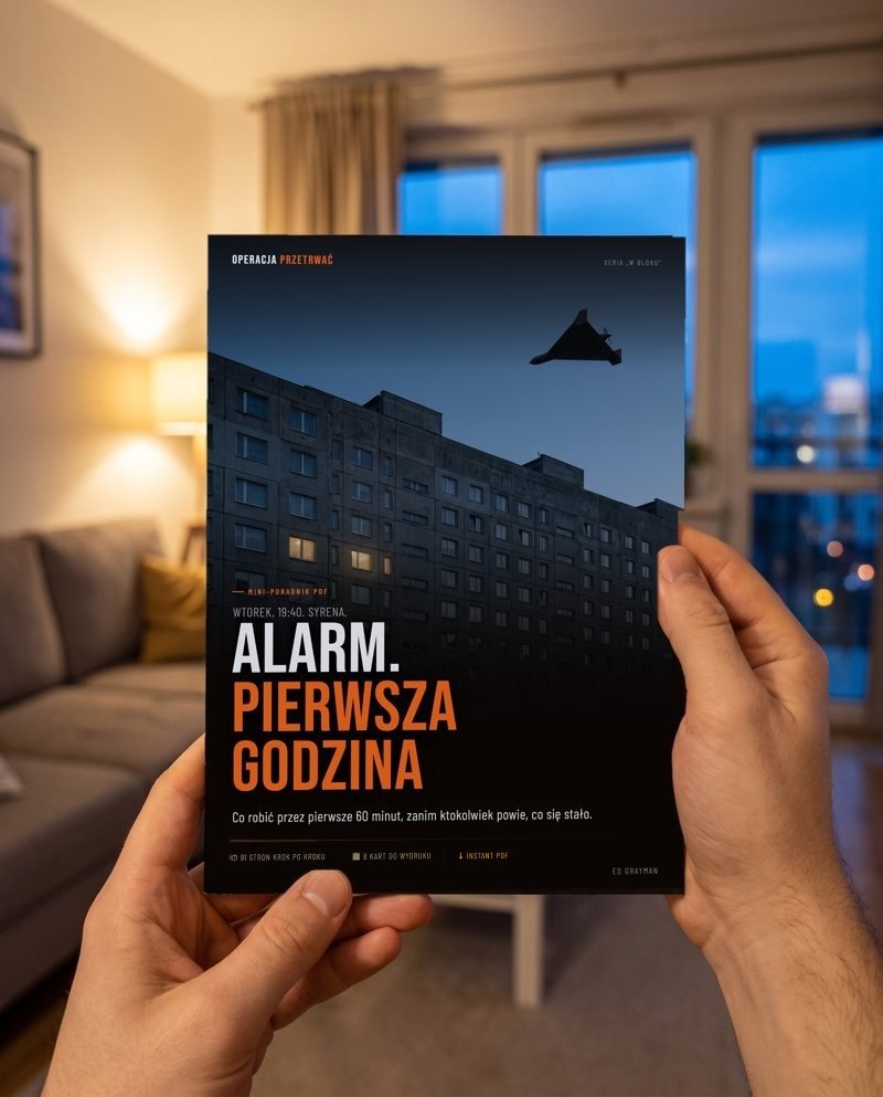 Poradnik Alarm w dłoniach, wieczór w mieszkaniu