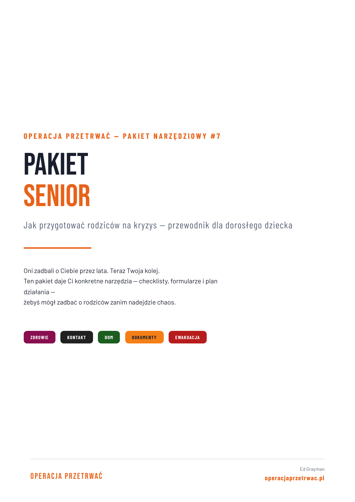 Okładka: Senior w Rodzinie