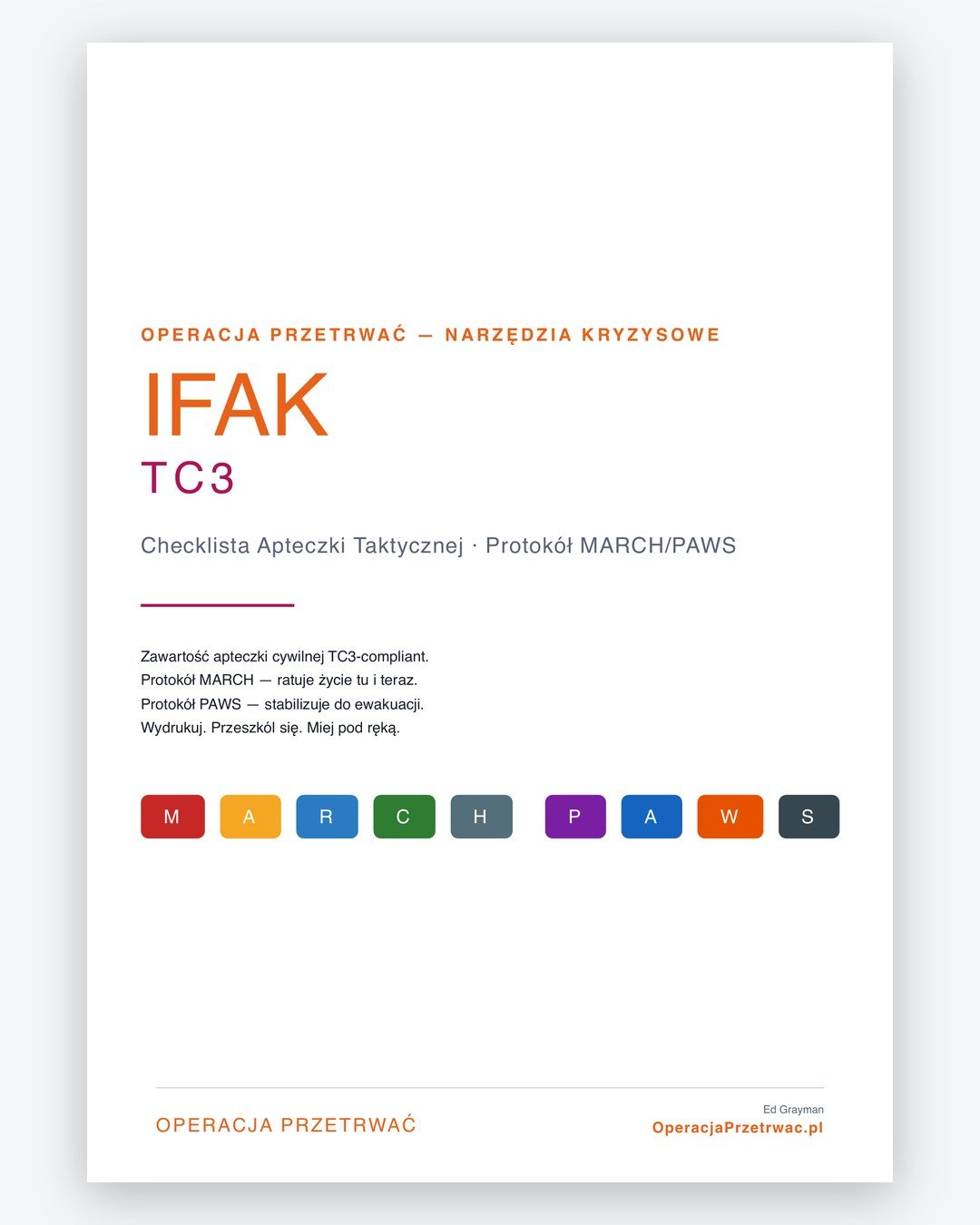 IFAK TC3 — strona 1
