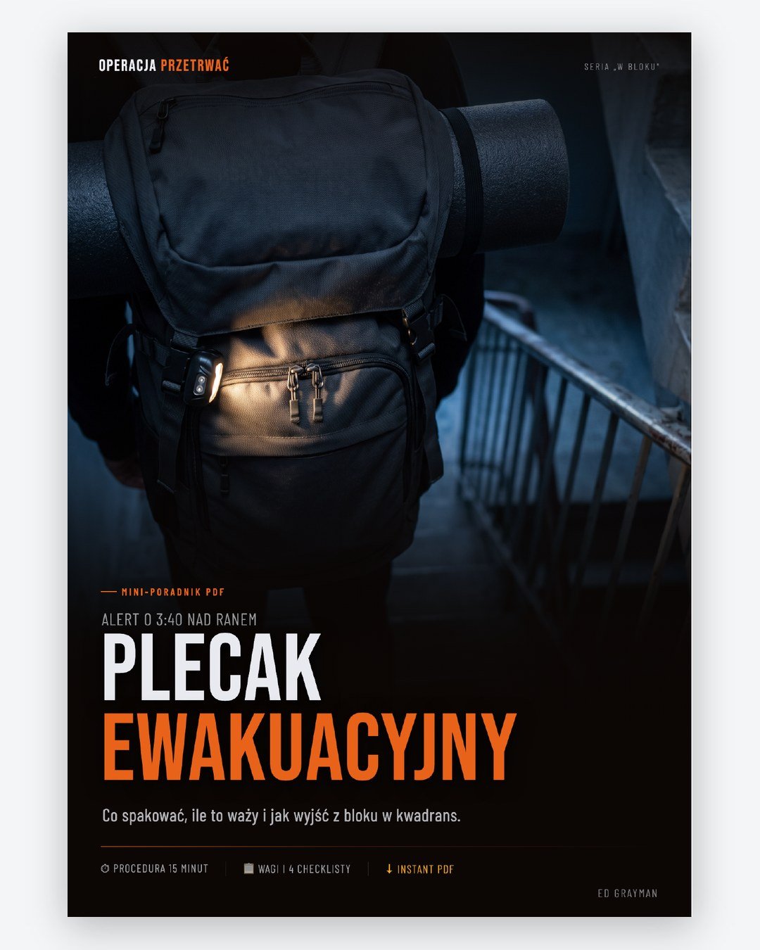 Plecak Ewakuacyjny - okładka