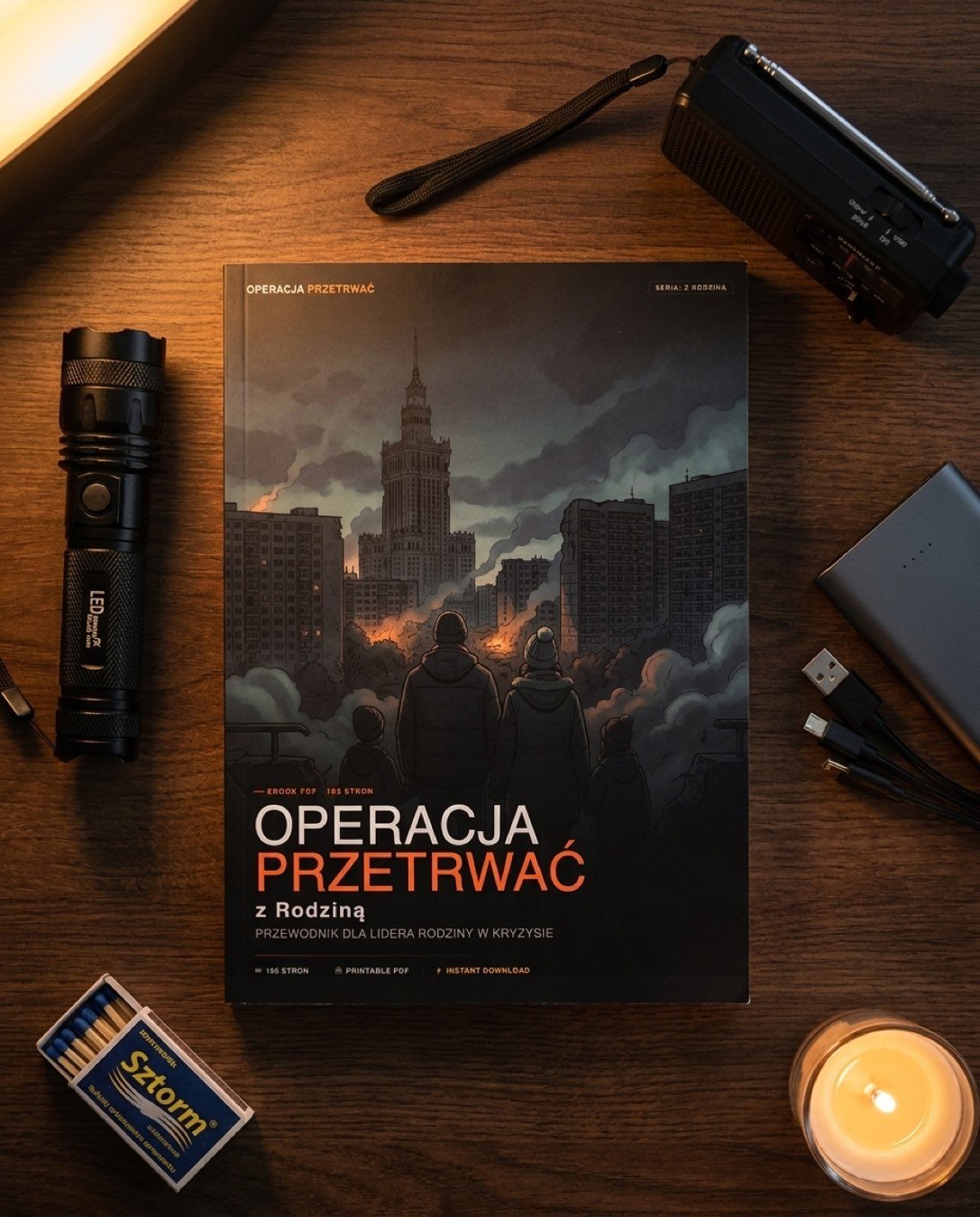 Operacja Przetrwać z Rodziną — książka i sprzęt