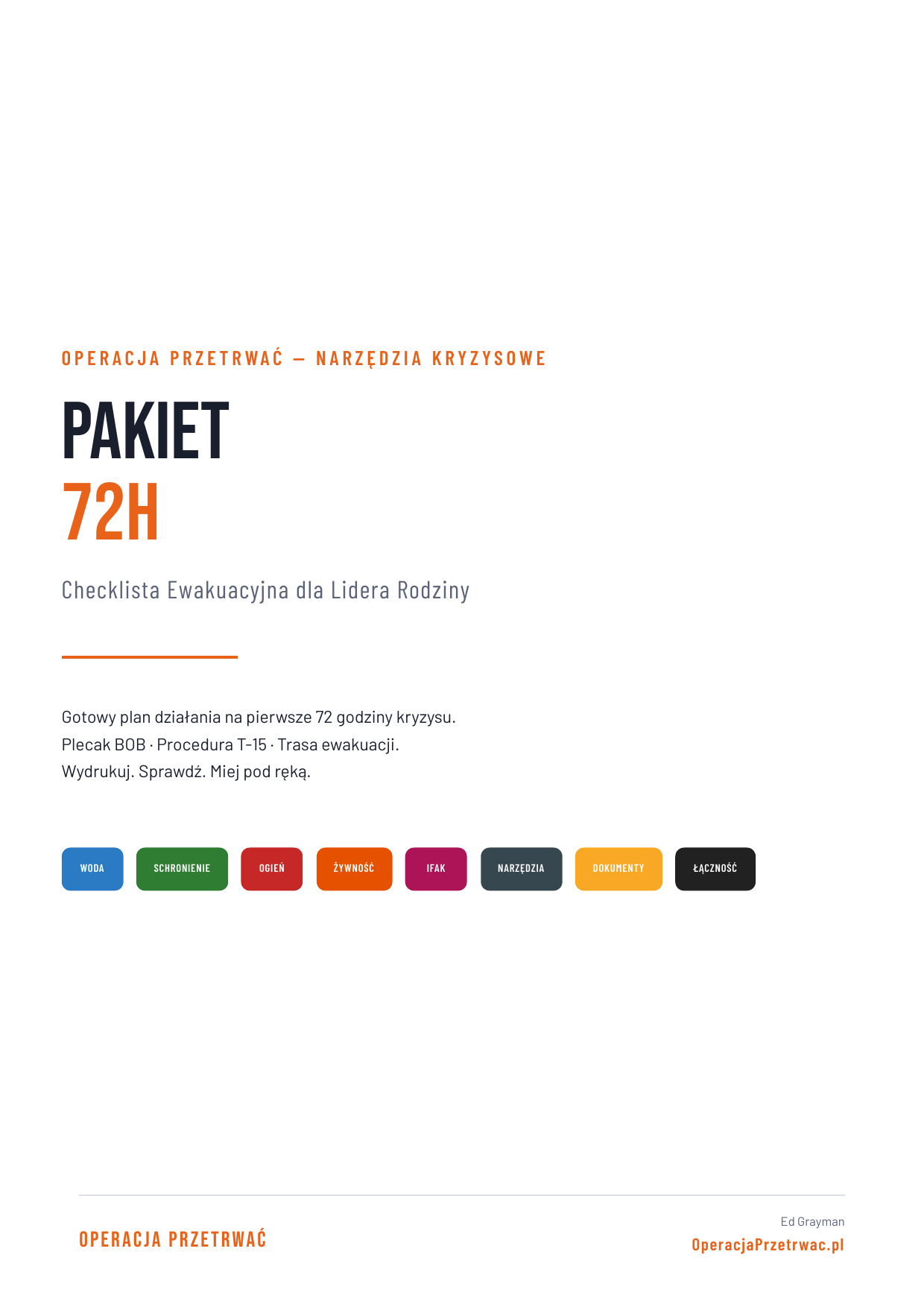 Pakiet 72h — strona 1