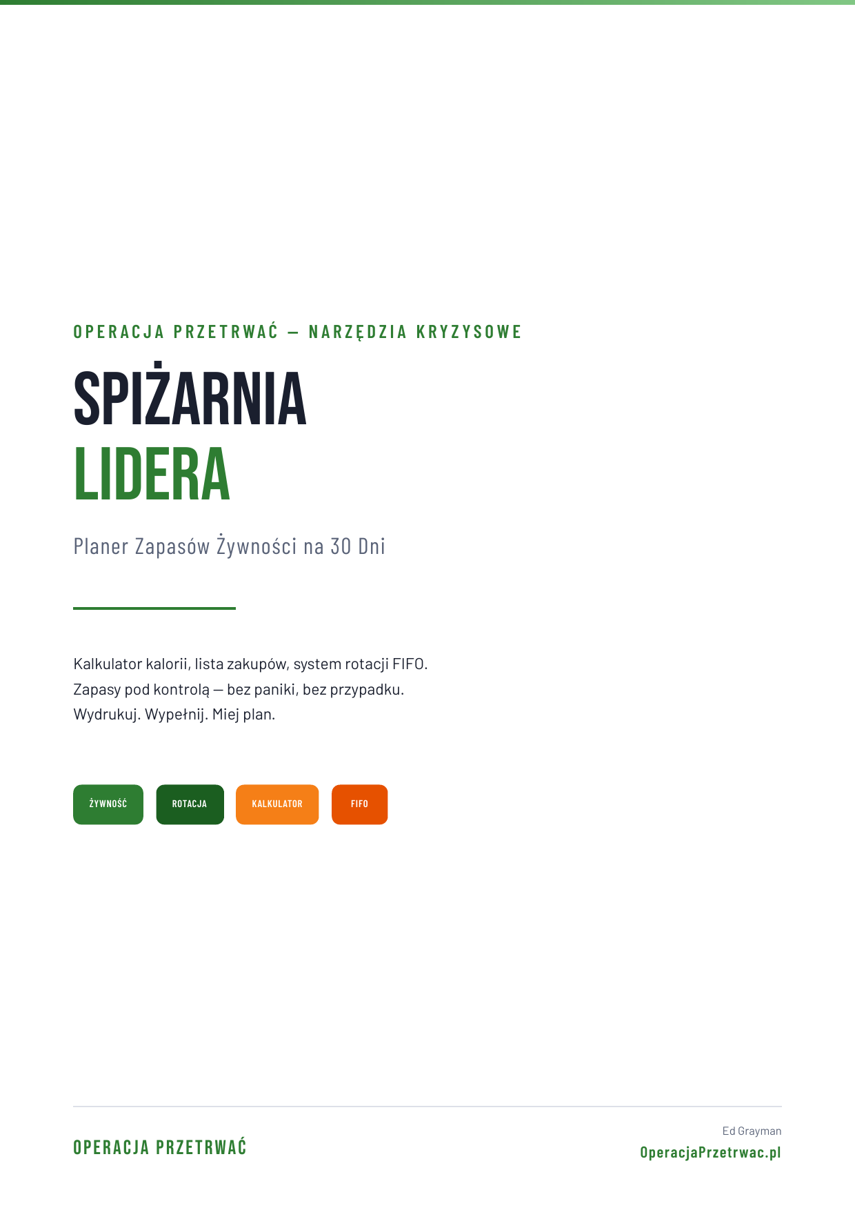 Spiżarnia Lidera — strona 1